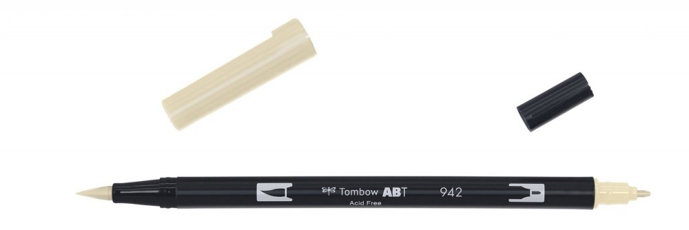 Tombow Oboustranný štětcový fix ABT Dual Brush Pen, cappuccino