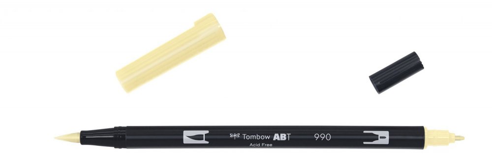 Tombow Oboustranný štětcový fix ABT Dual Brush Pen, light sand