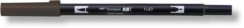 Tombow Oboustranný štětcový fix ABT Dual Brush Pen, warm grey8