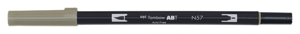 Tombow Oboustranný štětcový fix ABT Dual Brush Pen, warm grey5