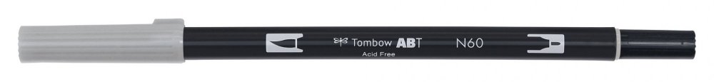 Tombow Oboustranný štětcový fix ABT Dual Brush Pen, cool grey6