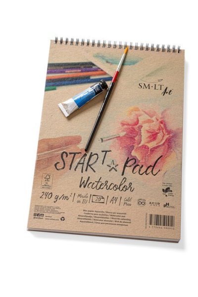 SMLT art Blok START, akvarel, A4, 20 listů, 240g/m2