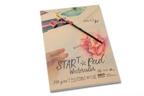 SMLT art Blok START, akvarel, A4, 20 listů, 240g/m2