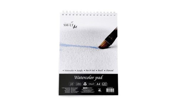 SMLT art Blok Cold press, akvarel, A4, 20 listů, 260g/m2