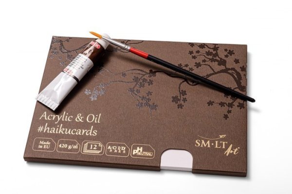 SMLT art Karty v krabičce #haikucards, akryl, 148x210mm, 20 listů, 420g/m2