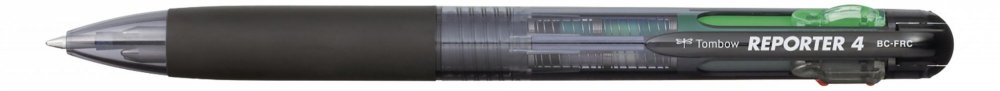 Tombow Čtyřbarevné kuličkové pero Reporter 4 transparentní černé