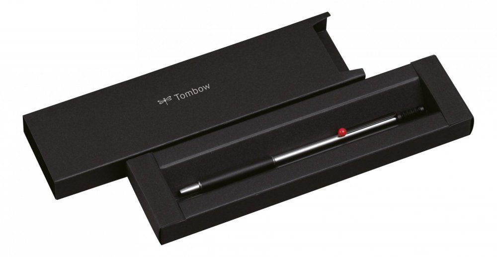 Tombow Kuličkové pero ZOOM 707 de luxe, chromová/černá/červená