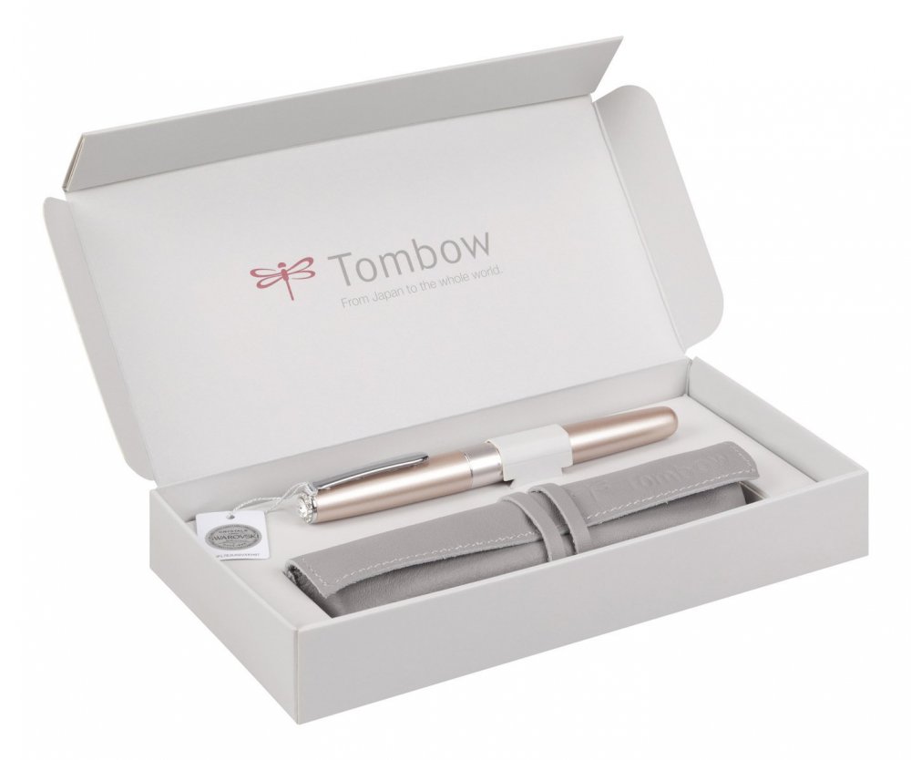 Kuličkové pero Tombow HAVANNA Swarovski®, světle růžová