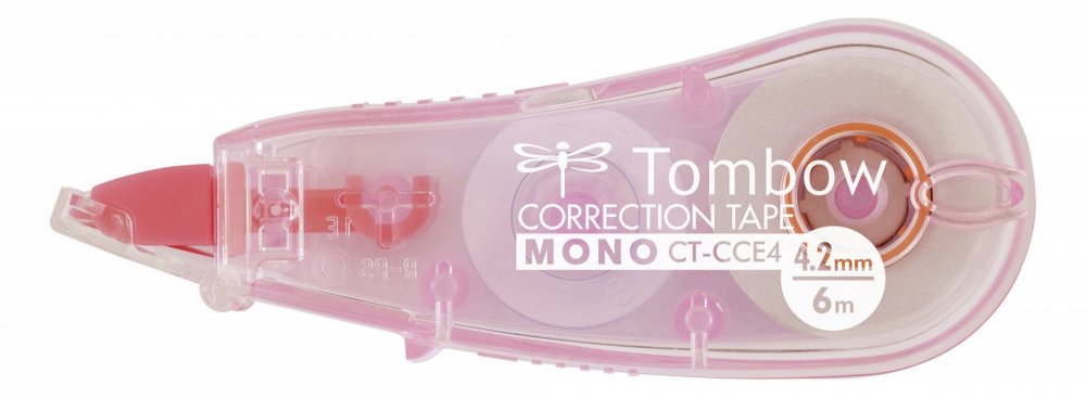 Tombow Korekční páska MONO CCE, transparentní růžová