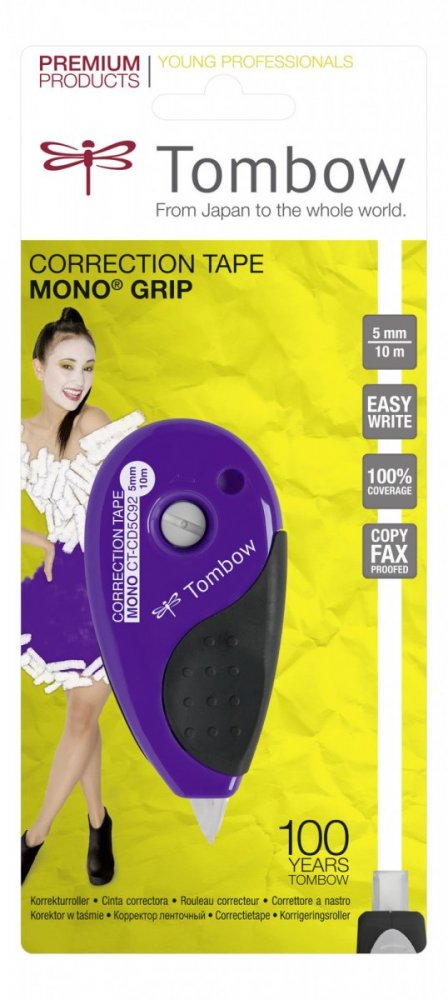 Tombow Korekční páska MONO Grip, fialovo-černá