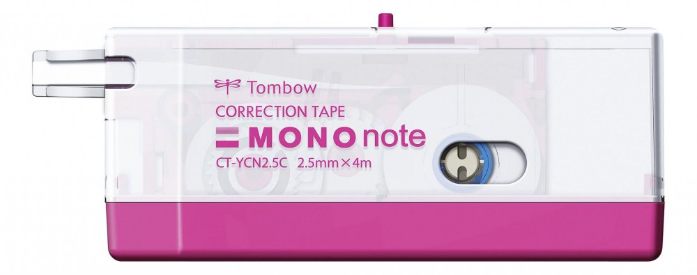 Tombow Korekční páska MONO note, transparentní/růžová