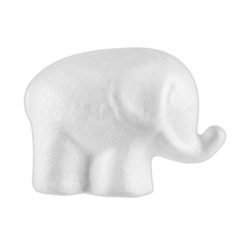 Polystyrenový slon 130mm, 3ks