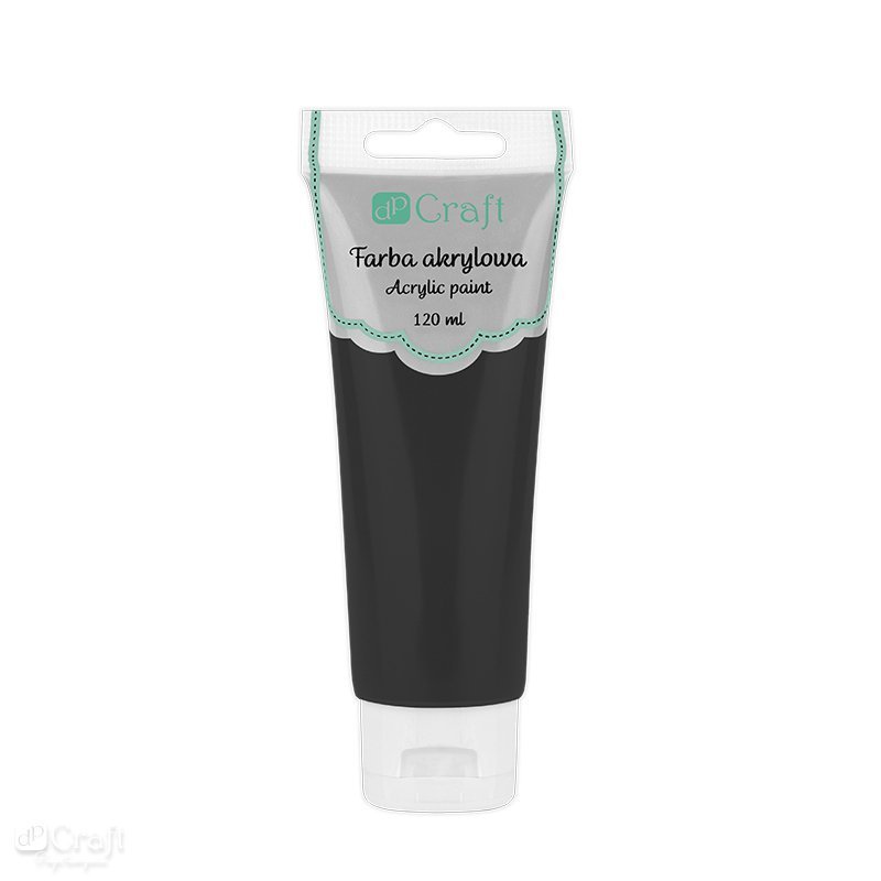 Akrylová barva, 120 ml – černá