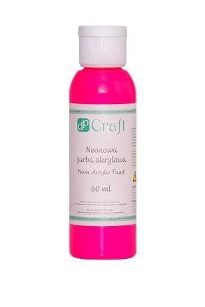 Neonová akrylová barva, 60 ml – růžová