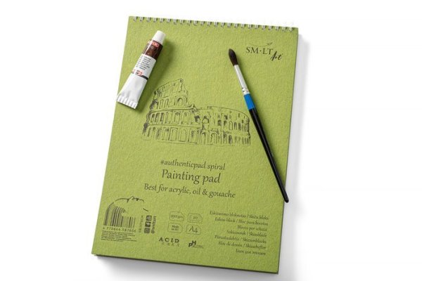 SMLT art Blok Authentic, Acrylic A4, 20 listů, 290g/m2, spirála