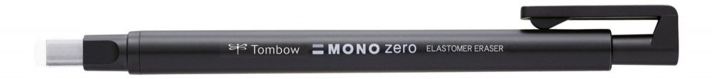 Tombow Gumovací tužka Mono Zero, 2,5 mm x 5 mm, černá