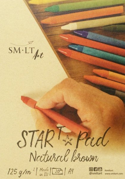 SMLT art Blok START, kraftový, A4, 20 listů, 120g/m2