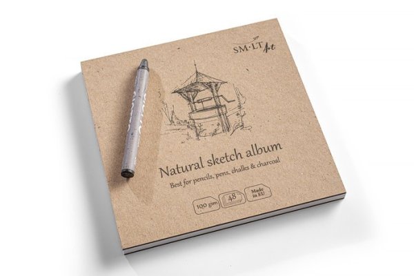 SMLT art Layflat album, přírodní, 14x14cm, 48 listů, 90g/m2