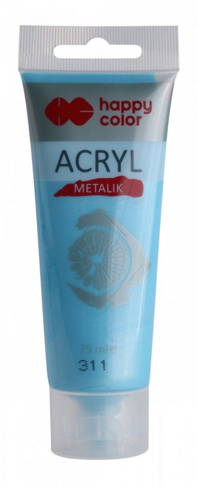 Akrylová barva METALIC v tubě 75ml, modrý Tiffany