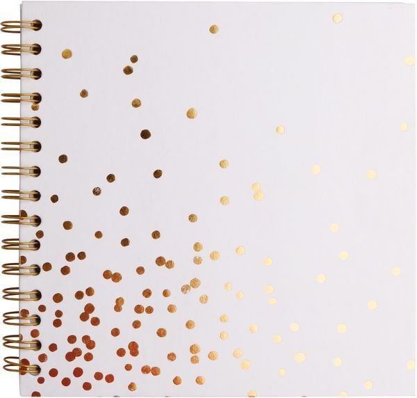 Happy Color Album Golden dots spirálové, 20x20 cm/30l, 180g