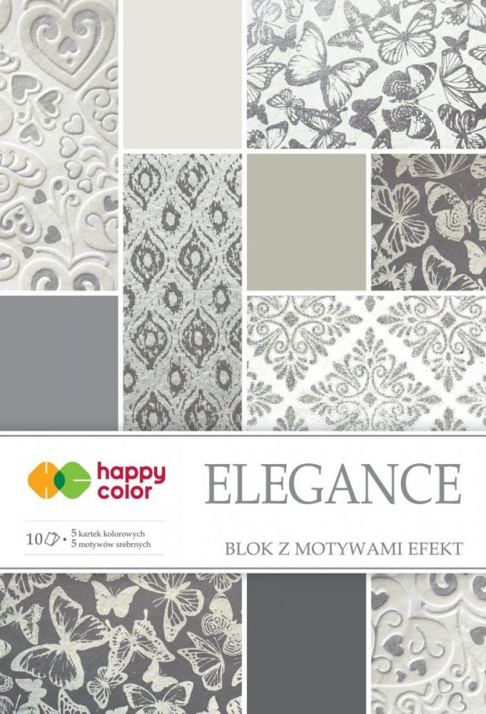 Blok effect ELEGANCE, 20x29cm, 170-220g/m2, 10 listů, 5 vzorů