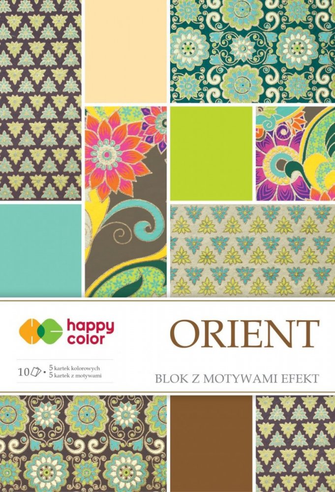 Blok effect ORIENT, 20x29cm, 170-220g/m2, 10 listů, 5 vzorů