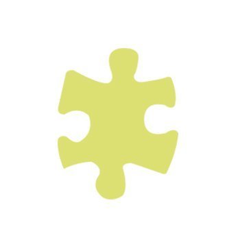 Dekorační děrovačka 5 cm – puzzle