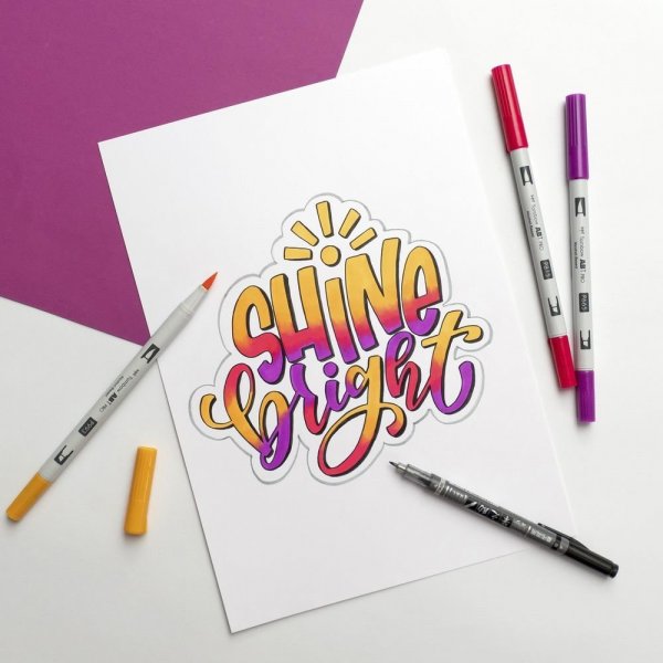 Tombow Sada Sunny Lettering Set