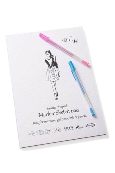 SMLT art Blok Authentic A4, 50 listů, 100g/m2, bílý