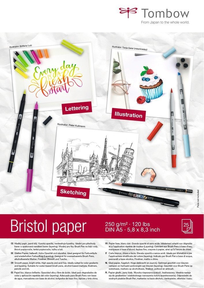 Tombow Kreslicí blok Bristol A5