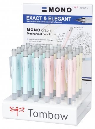 Tombow Mikrotužka MONO graph pastel, 24 ks