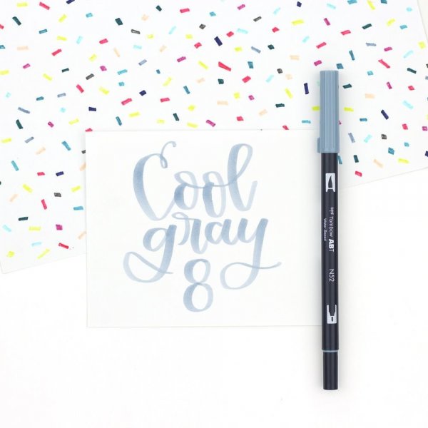Tombow Sada oboustranných fixů ABT Dual Brush Pen – Gray colors, 6 ks