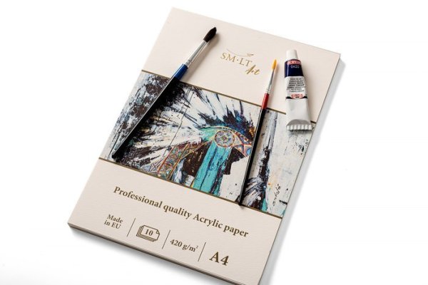 SMLT art Blok professional Oil, šitý, 280x200, 10 listů, 230g/m2