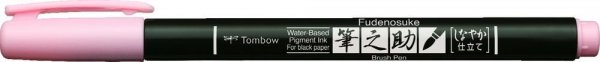 Tombow Štětcový fix Fudenosuke pastel, pastelově růžový