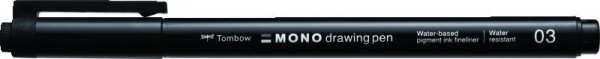 Tombow Fineliner MONO drawing pen sada Fine, 4ks