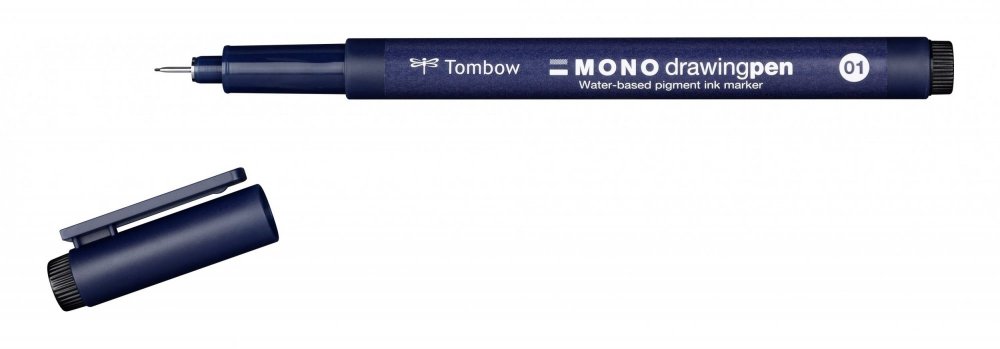 Tombow Fineliner MONO drawing pen, hrot 01