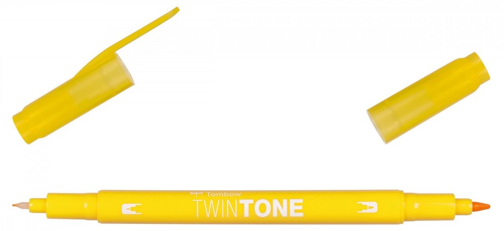 Tombow Oboustranný popisovač TwinTone, yellow