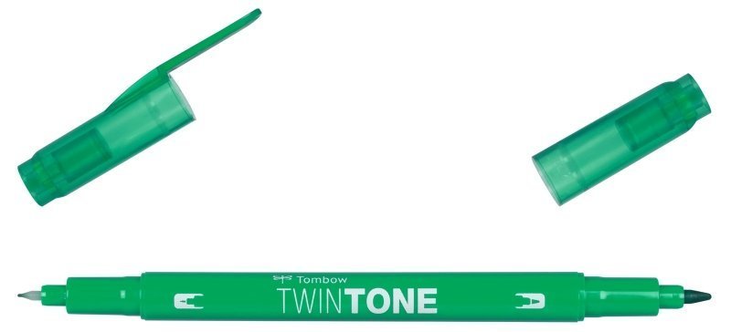 Tombow Oboustranný popisovač TwinTone, green