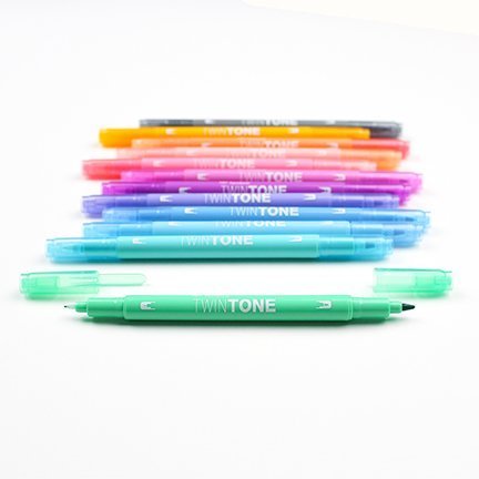 Tombow Sada oboustranných fixů TwinTone, Pastels