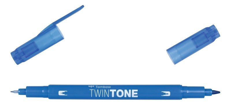 Tombow Oboustranný popisovač TwinTone, blue