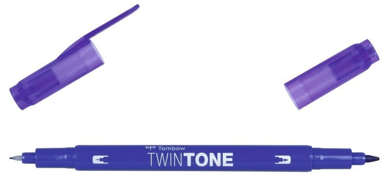 Tombow Oboustranný popisovač TwinTone, prussian blue