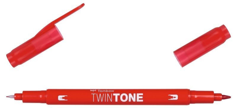 Tombow Oboustranný popisovač TwinTone, red