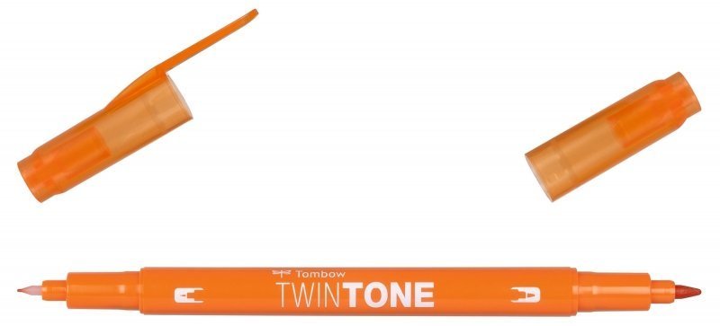 Tombow Oboustranný popisovač TwinTone, orange