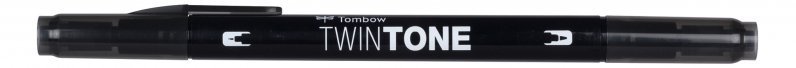 Tombow Oboustranný popisovač TwinTone, black