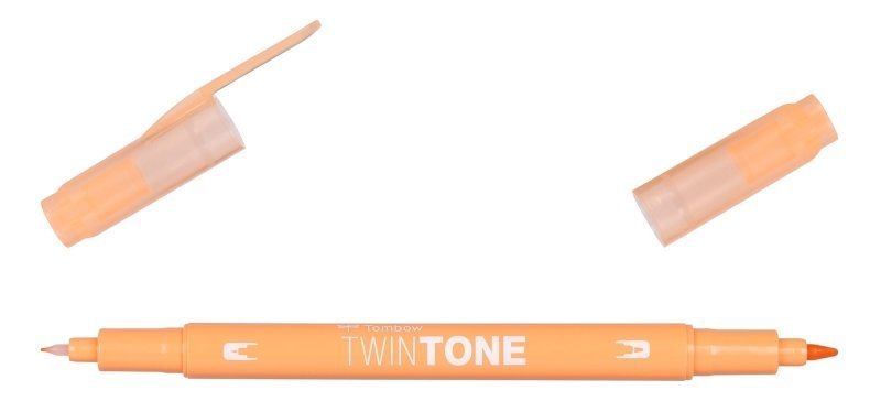 Tombow Oboustranný popisovač TwinTone, honey orange