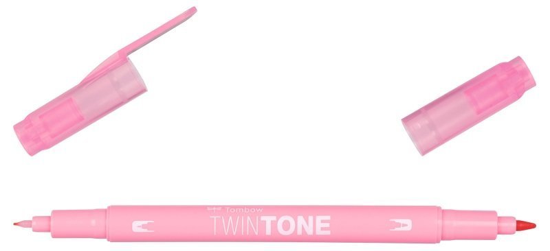 Tombow Oboustranný popisovač TwinTone, pale rose