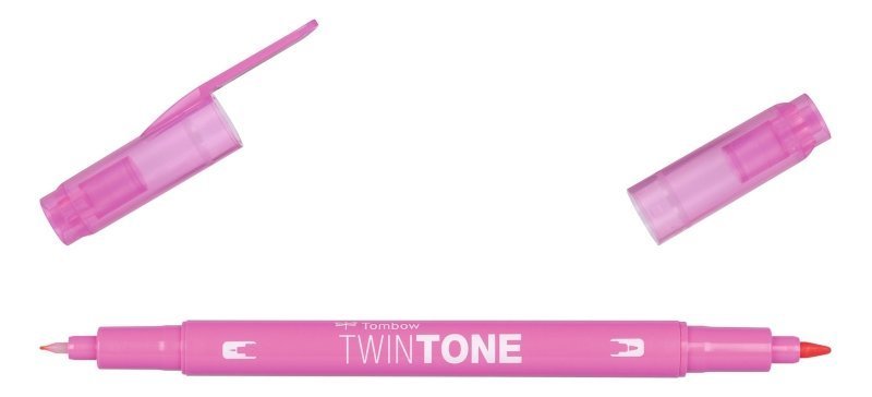 Tombow Oboustranný popisovač TwinTone, princess pink