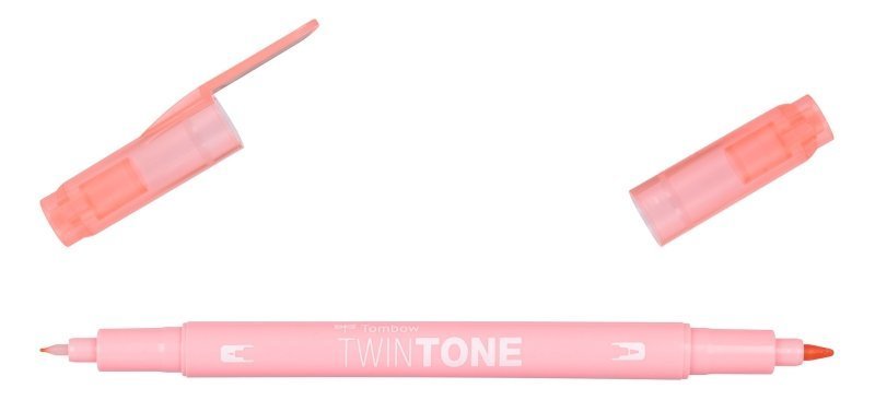 Tombow Oboustranný popisovač TwinTone, peach pink