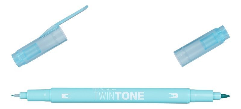Tombow Oboustranný popisovač TwinTone, aqua