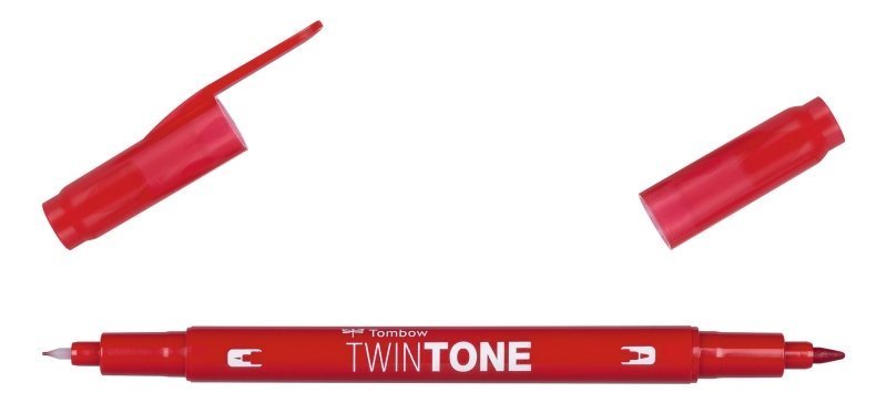 Tombow Oboustranný popisovač TwinTone, strawberry red